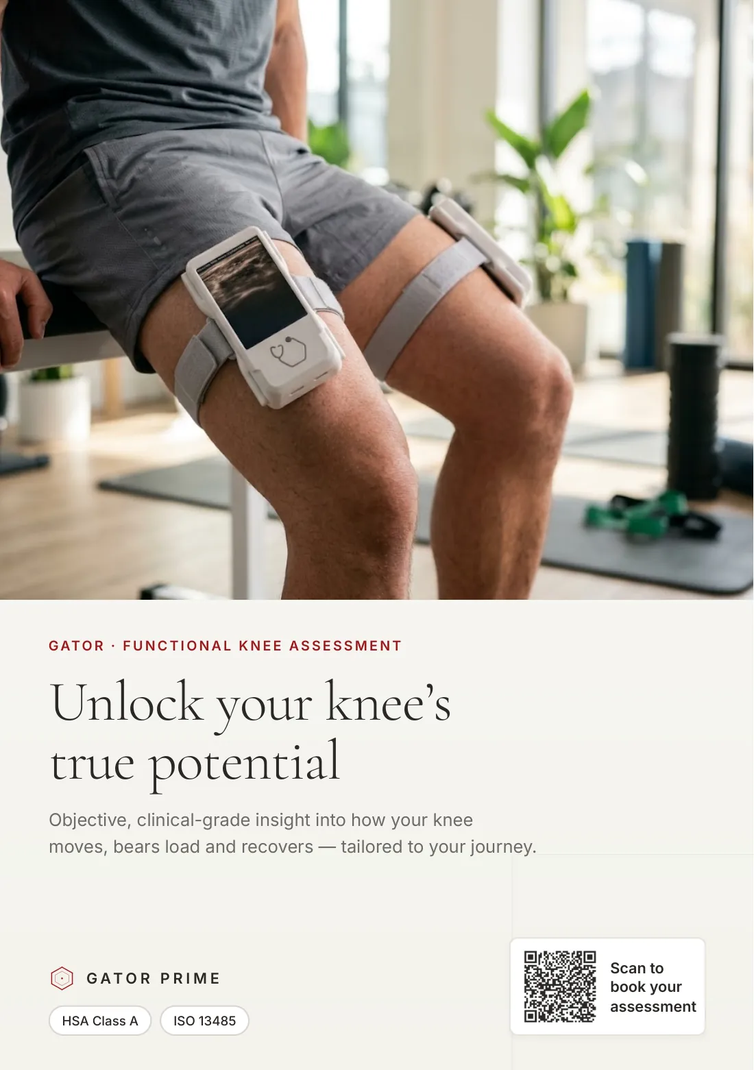 Page 1: Cover — Unlock your knee’s true potential